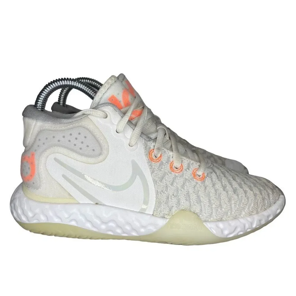 Nike KD Trey 5 V Size 3.5 Y Kids White Pure Platinum Orange CT1425-102